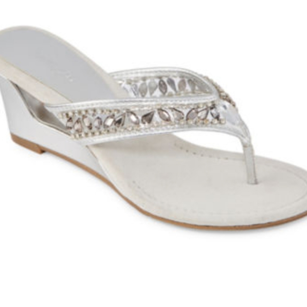 East 5th  * Fancy * Wedge Sandal.  New with Box